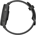 Garmin Forerunner 265 GPS Smartwatch - 46mm Black Bezel and Case Black/Powder Gray Silicone Band