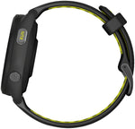 Forerunner 265S  Black Bezel and Case with Black Amp Yellow Silicone Band