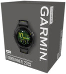 Forerunner 265S  Black Bezel and Case with Black Amp Yellow Silicone Band