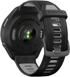 Garmin Forerunner 965 GPS Smartwatch - 47mm, Carbon Gray DLC Titanium Bezel, Black Case and Black/Powder Gray Silicone Band