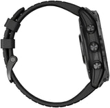 Garmin Fenix 7X Pro Sapphire Solar, Carbon Gray DLC Titanium w/Black Band