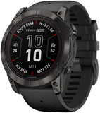 Garmin Fenix 7X Pro Sapphire Solar, Carbon Gray DLC Titanium w/Black Band