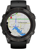 Garmin Fenix 7 Pro Sapphire Solar, Carbon Gray DLC Titanium w/Black Band