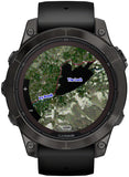 Garmin Fenix 7 Pro Sapphire Solar, Carbon Gray DLC Titanium w/Black Band