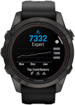 Garmin Fenix 7S Pro Sapphire Solar, Carbon Gray DLC Titanium w/Black Band