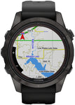 Garmin Fenix 7S Pro Sapphire Solar, Carbon Gray DLC Titanium w/Black Band