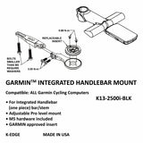 KEDGE Integrated Handlebar System Mount for Garmin