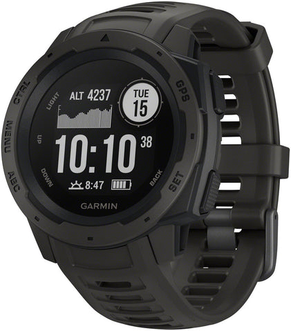 Garmin, Instinct, Watch, Watch Color: Grey, Wristband: Grey - Silicone