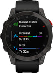 Garmin epix Gen 2 Sapphire GPS Smartwatch - 47mm, Titanium Case, Black Band