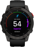 Garmin epix Gen 2 Sapphire GPS Smartwatch - 47mm, Titanium Case, Black Band