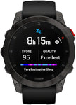 Garmin epix Gen 2 Sapphire GPS Smartwatch - 47mm, Titanium Case, Black Band