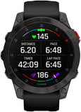 Garmin epix Gen 2 Sapphire GPS Smartwatch - 47mm, Titanium Case, Black Band