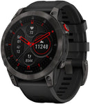 Garmin epix Gen 2 Sapphire GPS Smartwatch - 47mm, Titanium Case, Black Band