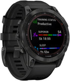 Garmin Fenix 7 Solar GPS Smartwatch - 47mm, Slate Gray Case, Black Band