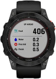 Garmin Fenix 7 Solar GPS Smartwatch - 47mm, Slate Gray Case, Black Band