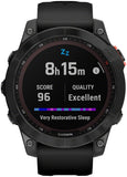 Garmin Fenix 7 Solar GPS Smartwatch - 47mm, Slate Gray Case, Black Band