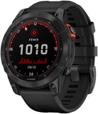 Garmin Fenix 7 Solar GPS Smartwatch - 47mm, Slate Gray Case, Black Band