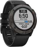 Garmin Fenix 6X Pro Solar GPS Watch Carbon GRAY/Black