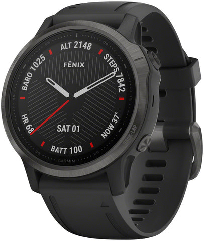 Garmin Fenix 6S Sapphire GPS Watch Carbon GRAY/Black