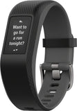 Garmin, vívosport, Watch, Watch Color: Slate/ Grey, Wristband: Slate - Silicone - S, 010-01789-10