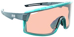 Optic Nerve Fixie Max Sunglasses Matte Aluminum Crystal Turquoise Lens Rim