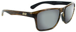 Optic Nerve Rumble Sunglasses Shiny Driftwood Demi Polarized Brown Lens