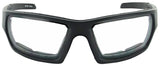 Mountain Shades Roscoe Safety Glasses Matte Black Clear Lens