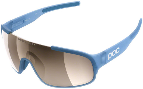 POC Crave Clarity Sunglasses - Basalt Blue/Brown Silver Mirror Lens