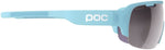 POC Do Half Blade Sunglasses - Basalt Blue Violet/Silver Mirror Lens