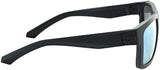 Optic Nerve Vettron Sunglasses Matte Black with SMoke Ice Blue Mirror Lens and