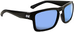 Optic Nerve Vettron Sunglasses Matte Black with SMoke Ice Blue Mirror Lens and