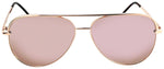 ONE Flatscreen Polarized Sunglasses Shiny Rose Gold with Polarized SMoke Rose