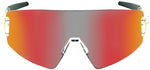 Optic Nerve FixieBLAST Sunglasses - Shiny Crystal Clear Smoke Lens with Red