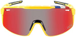 Optic Nerve Fixie Max Sunglasses - Shiny Yellow French Flag Lens Rim Smoke