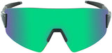 Optic Nerve FixieBLAST Sunglasses -  Shiny Grey Smoke Lens with Green Mirror