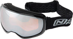 Optic Nerve Snoasis Goggles - Black High Contrast Orange Lens with Silver Mirror