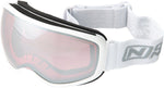 Optic Nerve Snoasis Goggles - White High Contrast Rose Lens with Silver Mirror