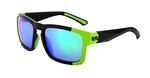 Optic Nerve Vettron Sunglasses Matte Black/Aluminum Green with SMoke Green