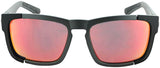 Optic Nerve Vettron Sunglasses Matte Carbon/Black with SMoke Red Mirror Lens