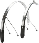 Portland Design Works Full Metal City Fender Set Polished Silver (700c x 28