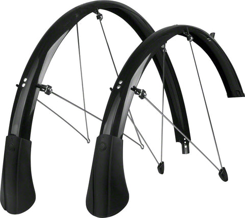 SKS P35 Chromoplastic Longboard Fender Set Black (700c x 2028)