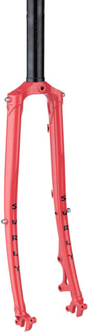 Surly Straggler Disc Fork 650b Salmon Candy Red 11/8 Straight Steerer