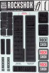 RockShox Decal Kit 35mm Stealth Black