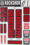 RockShox Decal Kit 35mm Red