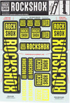 RockShox Decal Kit 35mm Dual Crown Yellow