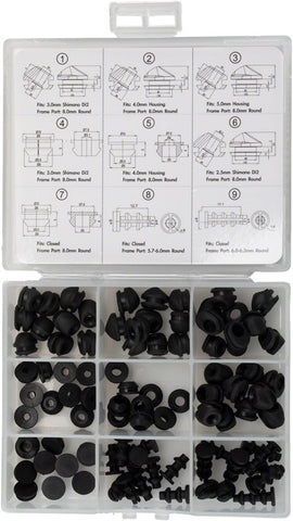 Jagwire Frame Plug Combo Box for Housing Di2 and ClosedType