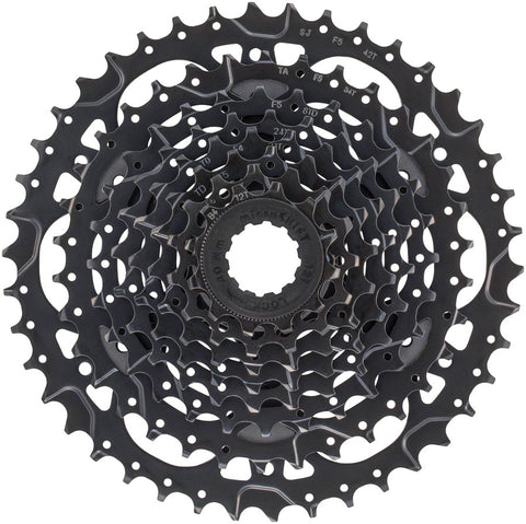 microSHIFT Acolyte Cassette 8 Speed 1242t Black ED Coated