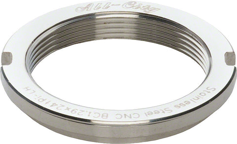 All City Track Lockring Stainless Mirror Polish