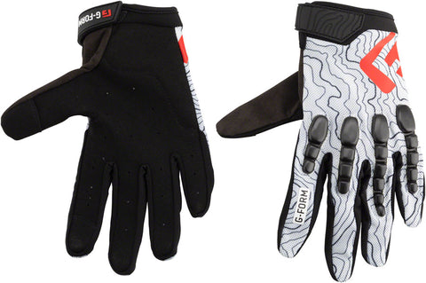 GForm Pro Trail Gloves White Topo Full Finger