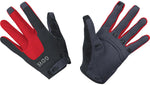 GORE® C5 Trail Gloves - Black/Red Full Finger Medium